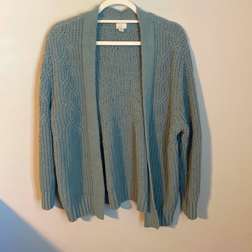 Blue cardigan